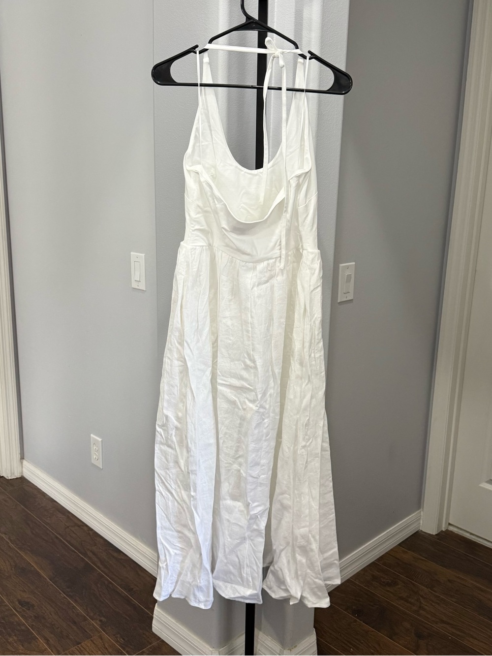 J.Crew Halter Mixy Midi Dress White Size Small NWT Cottagecore CV655 $178 - Picture 9 of 9